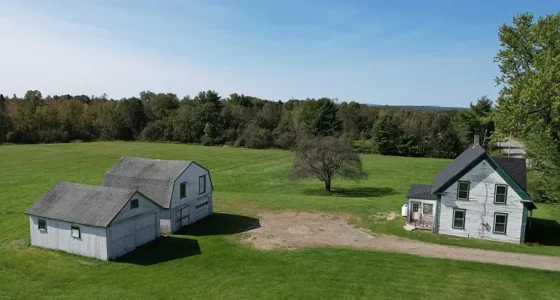 Maine Farm for Sale: A rare country living 50 acres of land in Maine.