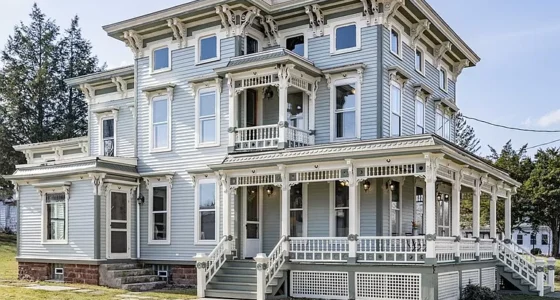 New York Cheap House for Sale, Historical Victorian Restored Home of Grace Mosher Harter.