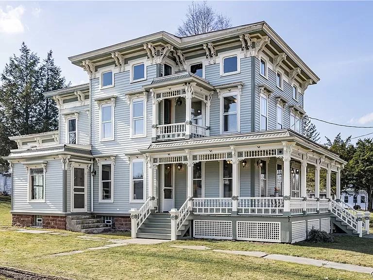 New York Cheap House for Sale, Historical Victorian Restored Home of Grace Mosher Harter.