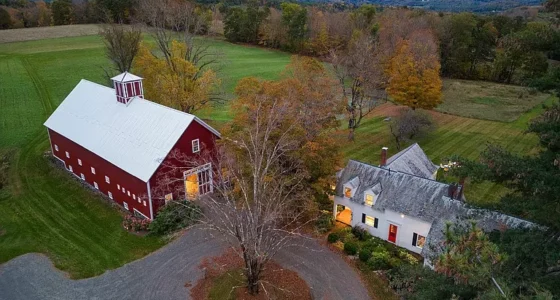 Charming Vermont farmhouse for sale. 151+-acre Vermont farms on the Saxtons River.