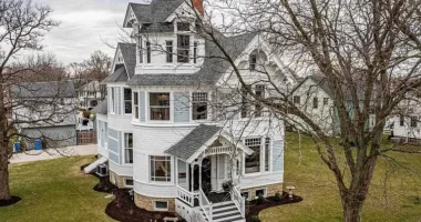 Charming Wisconsin homes for sale: discover this renovated Victorian home with modern amenities.