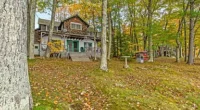 Charming New Hampshire lakefront cabins for sale: year-round Squam Lake cabins with private waterfront.