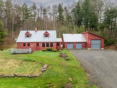 Adorable Vermont farmhouse for sale, Cape Home on 10 acres with a Pond.