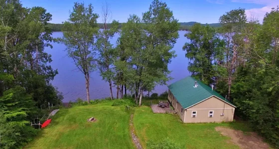 Affordable Maine Lakefront Cabin-Furnished Cottage with Water Frontage on Portage Lake.