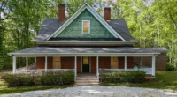 North Carolina Farmhouse for Sale: 3.34 Acres of Unrestricted Land and Unique Details.