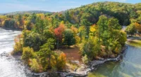 Serene Log Cabin in Maine—Maine Waterfront Property for Sale