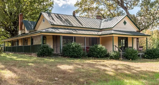 North Carolina Farmhouse for Sale on 11 Unrestricted Acres