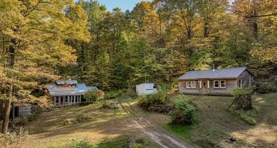 Vermont Off-Grid Cabins for Sale: 41 Acres of Privacy