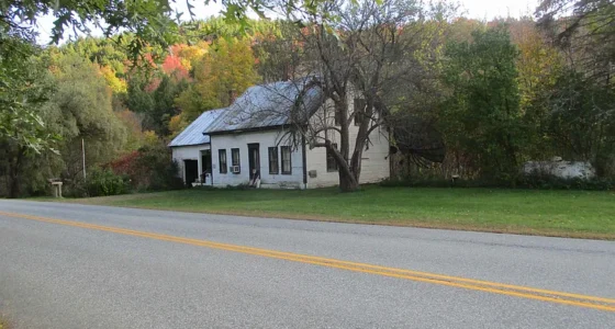 Fixer Upper Vermont Farmhouse for Sale on 28 Acres of Scenic Vermont Land.