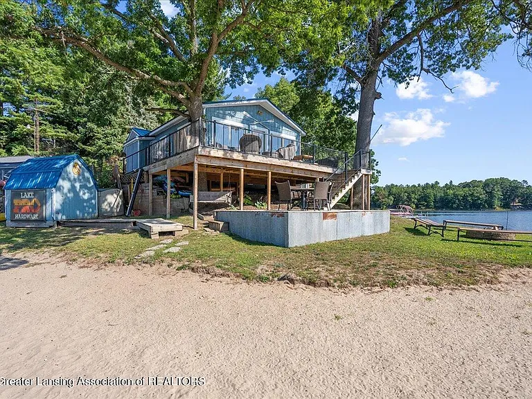 Turn-Key Michigan Lakefront Homes for Sale: Perch Lake Cottage with Panoramic Views.