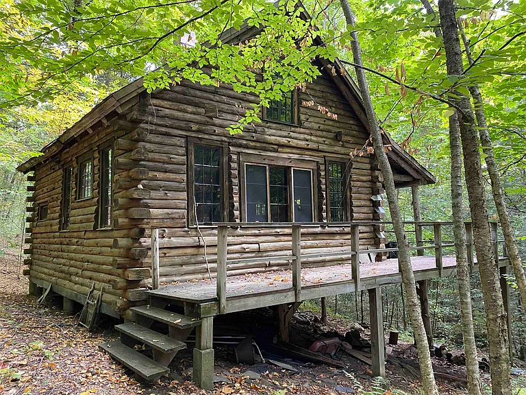 Vermont Cabins for Sale: Off-Grid Log Cabins on 24.6 Acres